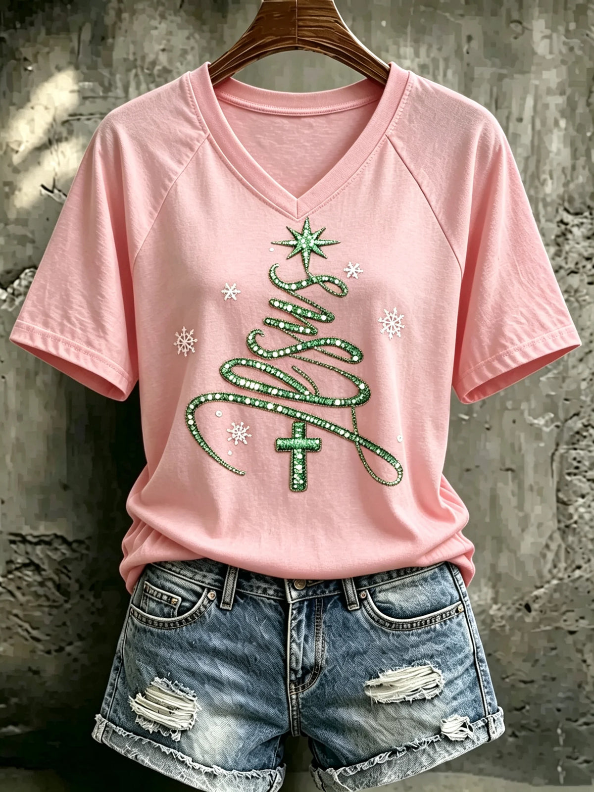 Women's Christmas Print Top