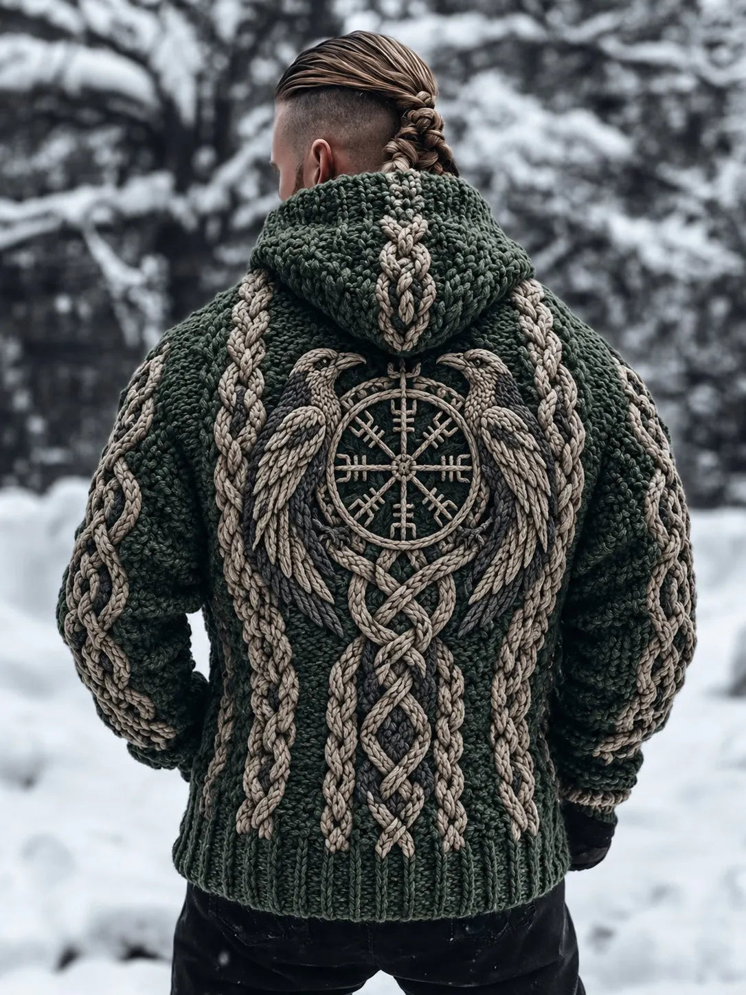 Men's Viking Hooded Cardigan