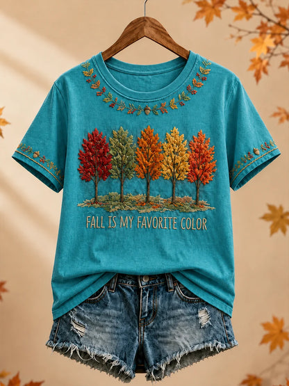 Women's Fall Is My Favorite Color  short-sleeved T-shirt