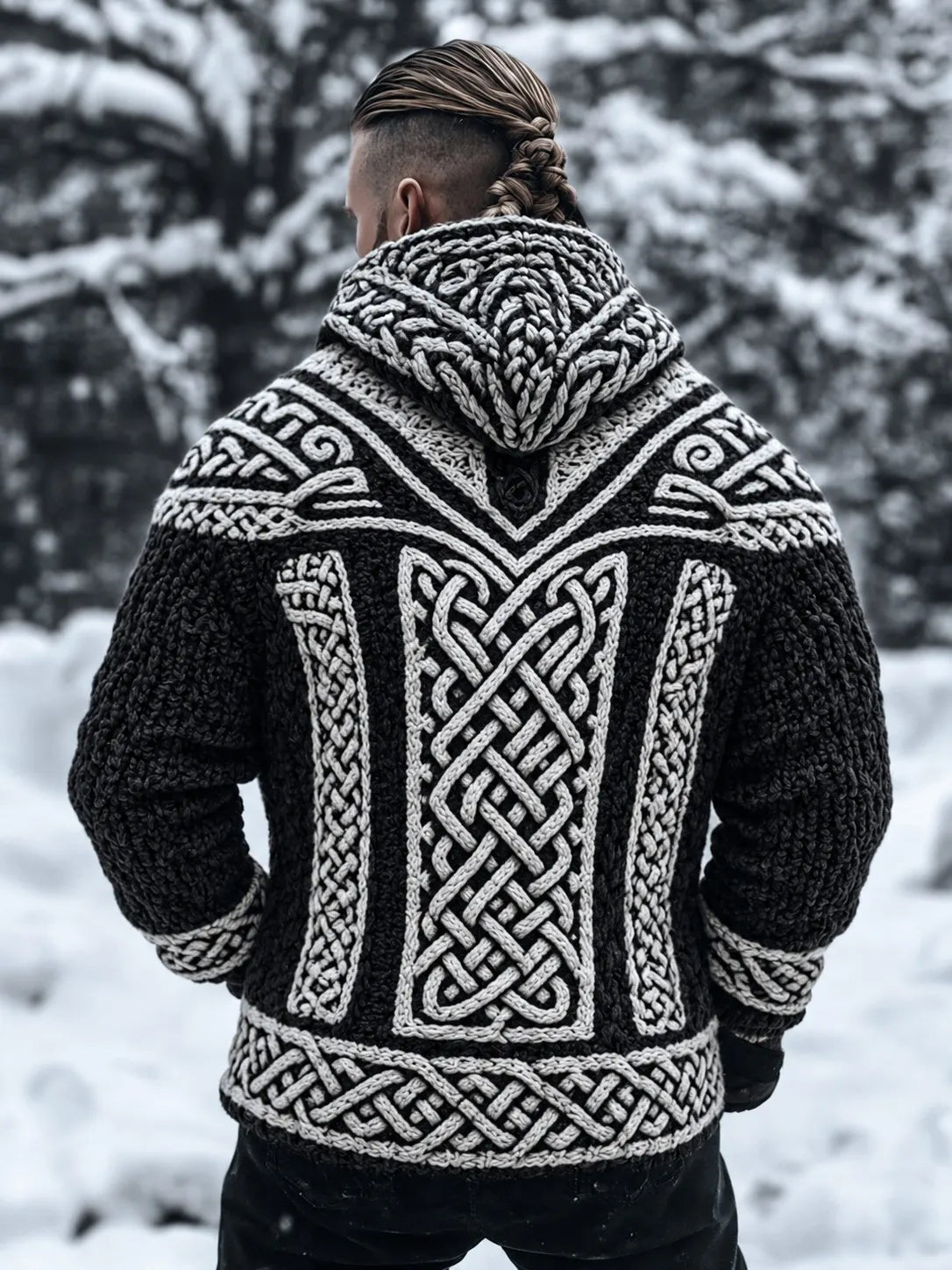 Men's Viking Hooded Cardigan