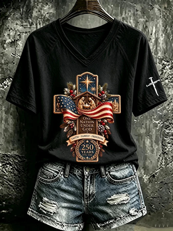 Women's Casual Printed Short-Sleeve T-Shirt