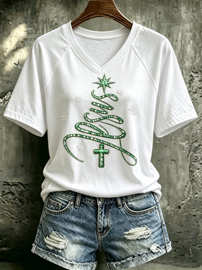 Women's Christmas Print Top