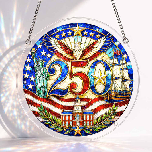 Acrylic Jigsaw Puzzle Suncatcher - Freedom Celebration