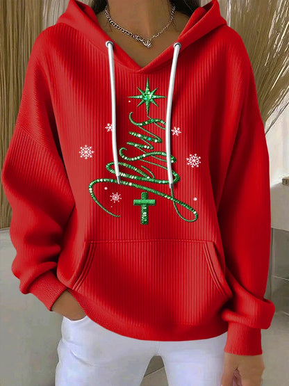 Women's Casual Faith Christmas Hoodie