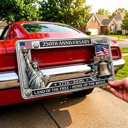United States 250th Anniversary Commemorative License Plate Frame