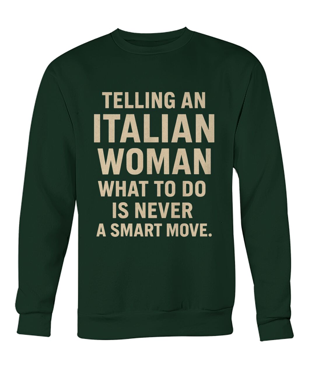 Crew Neck Sweatshirt - Forest - Front