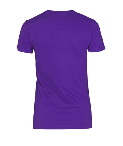 Women's Crew Tee - Purple - Back (plain, no print)