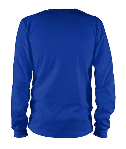 Unisex Long Sleeve - Royal - Back (plain, no print)