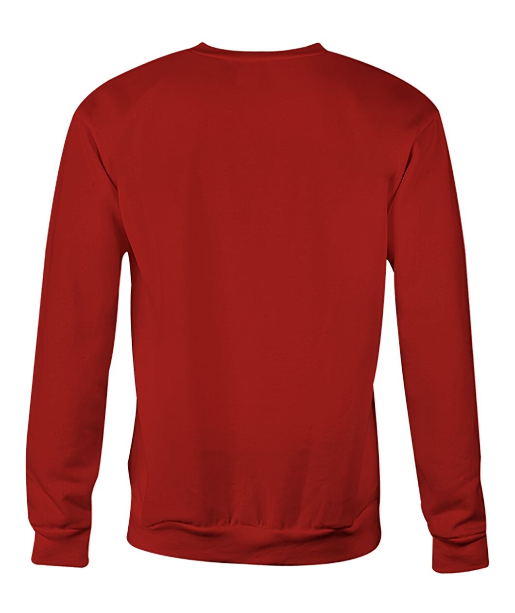 Crew Neck Sweatshirt - Garnet - Back (plain, no print)