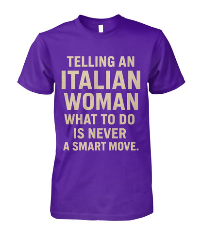 Unisex Cotton Tee - Purple - Front