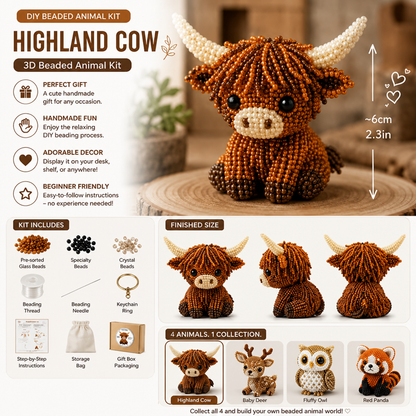 DIY Animal Bead Kit - Create Your Own Cute Animal Crafts