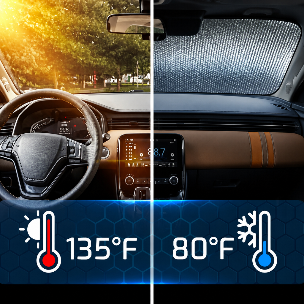 Funny Pet Driver Car Windshield Sunshade - Dog & Cat Lover Car Accessories