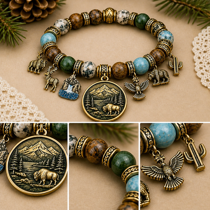National Park Inspired Adventure Bracelet - Meaningful Wildlife Gift For Hikers, Campers & Travelers