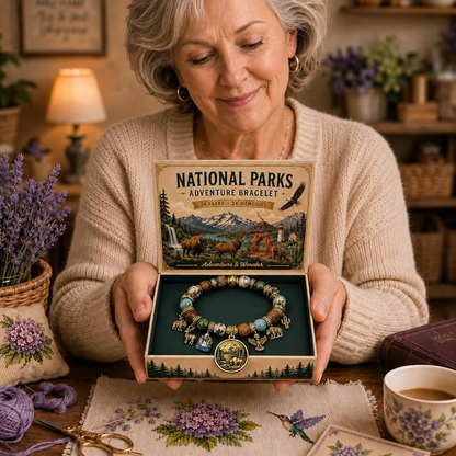 National Park Inspired Adventure Bracelet - Meaningful Wildlife Gift For Hikers, Campers & Travelers