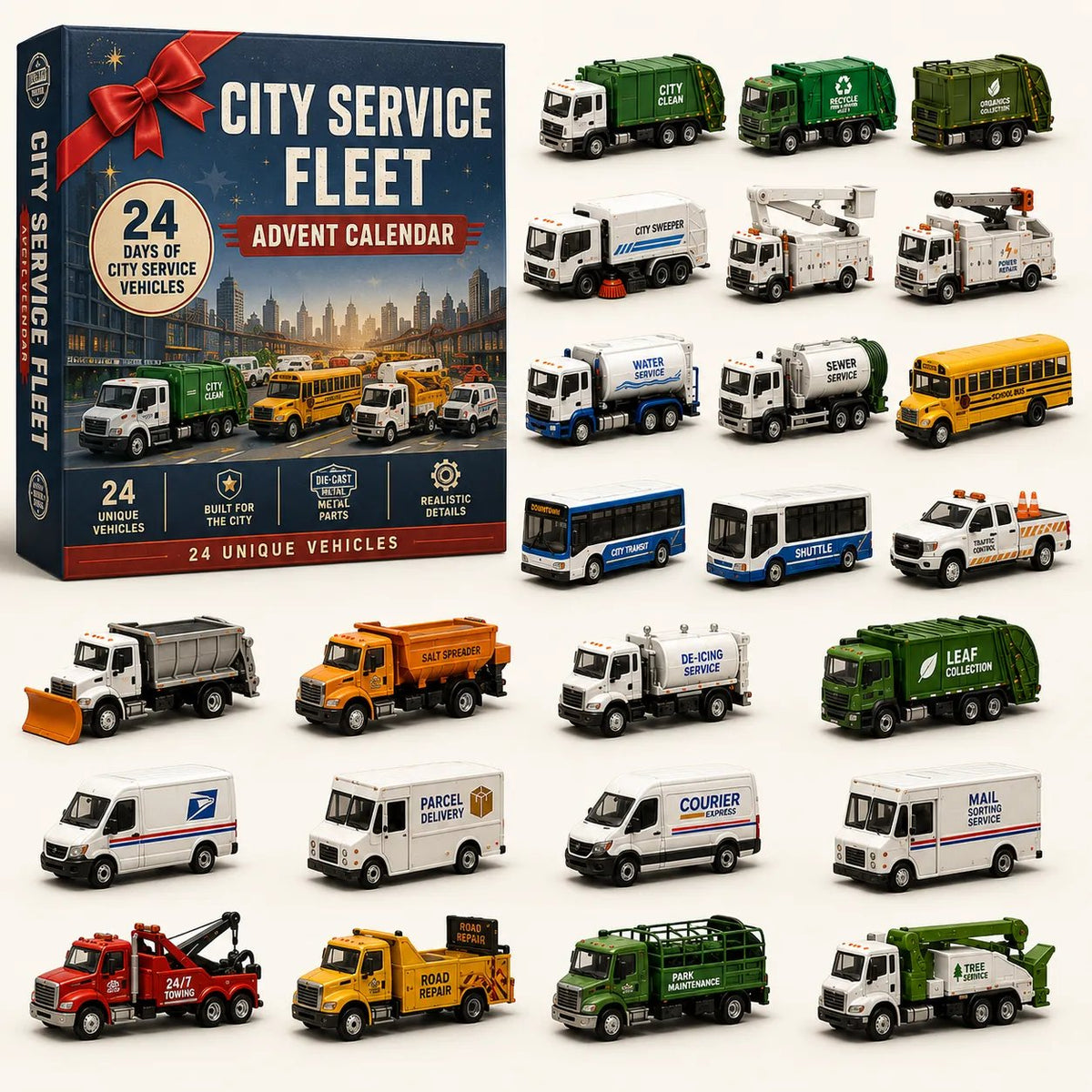 City Service Fleet 24-day vehicle Christmas advent calendar