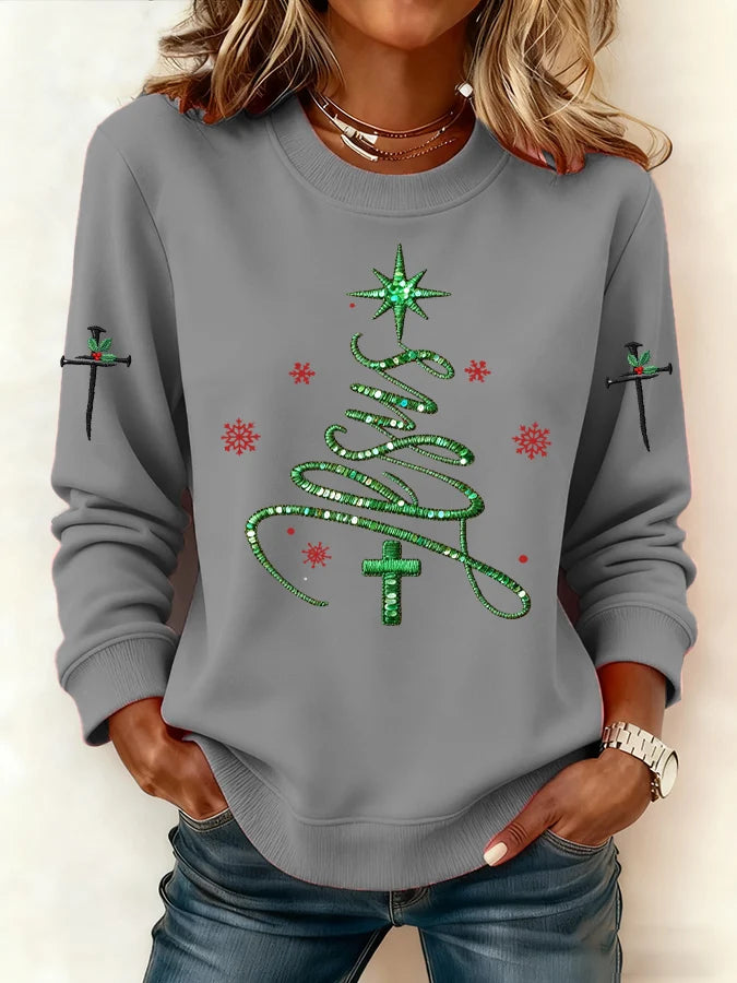 Women's Casual Christmas Jesus Sweatshirt