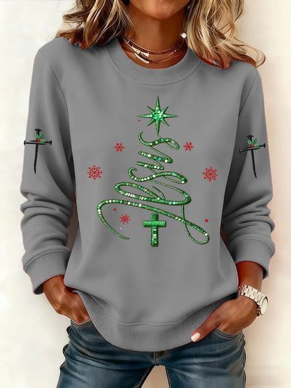 Women's Casual Christmas Jesus Sweatshirt