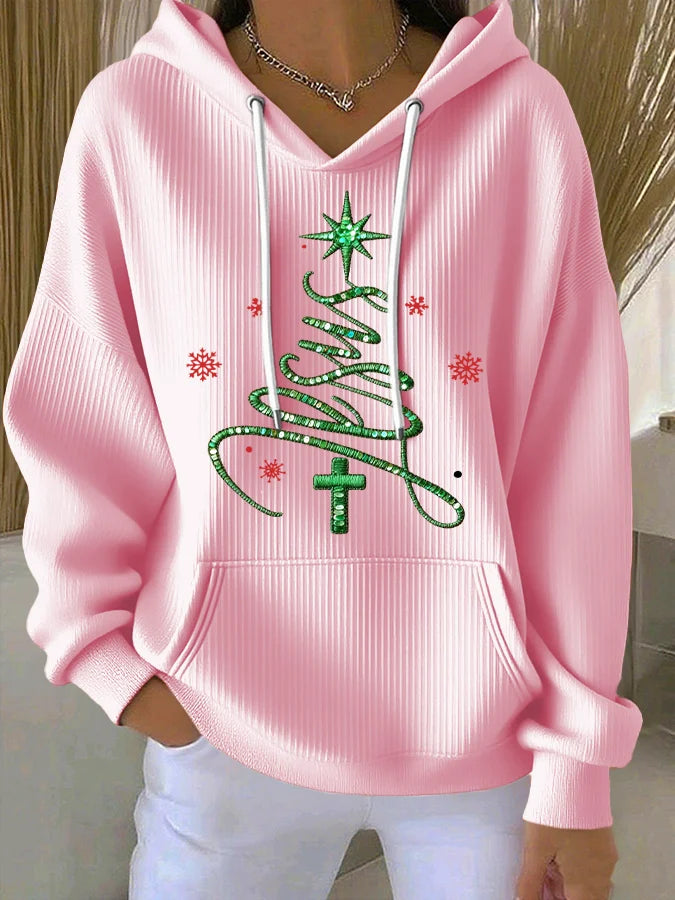 Women's Casual Faith Christmas Hoodie