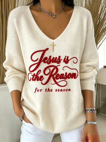 Women's Retro Christmas Print Top