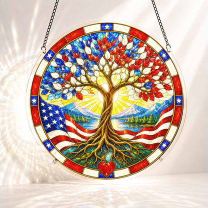 🔥Limited Edition🔥5-Pack 250 Years of Freedom Anniversary -Acrylic Jigsaw Puzzle Suncatcher