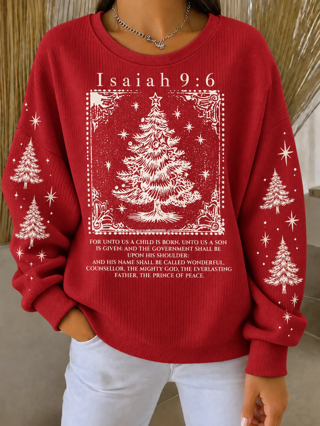 Women's Retro Christmas Print Sweatshirt