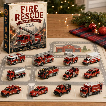Fire Rescue 24-day vehicle Christmas advent calendar