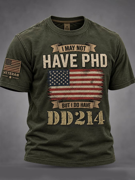 Men'S Veterans Day Casual Printed Top