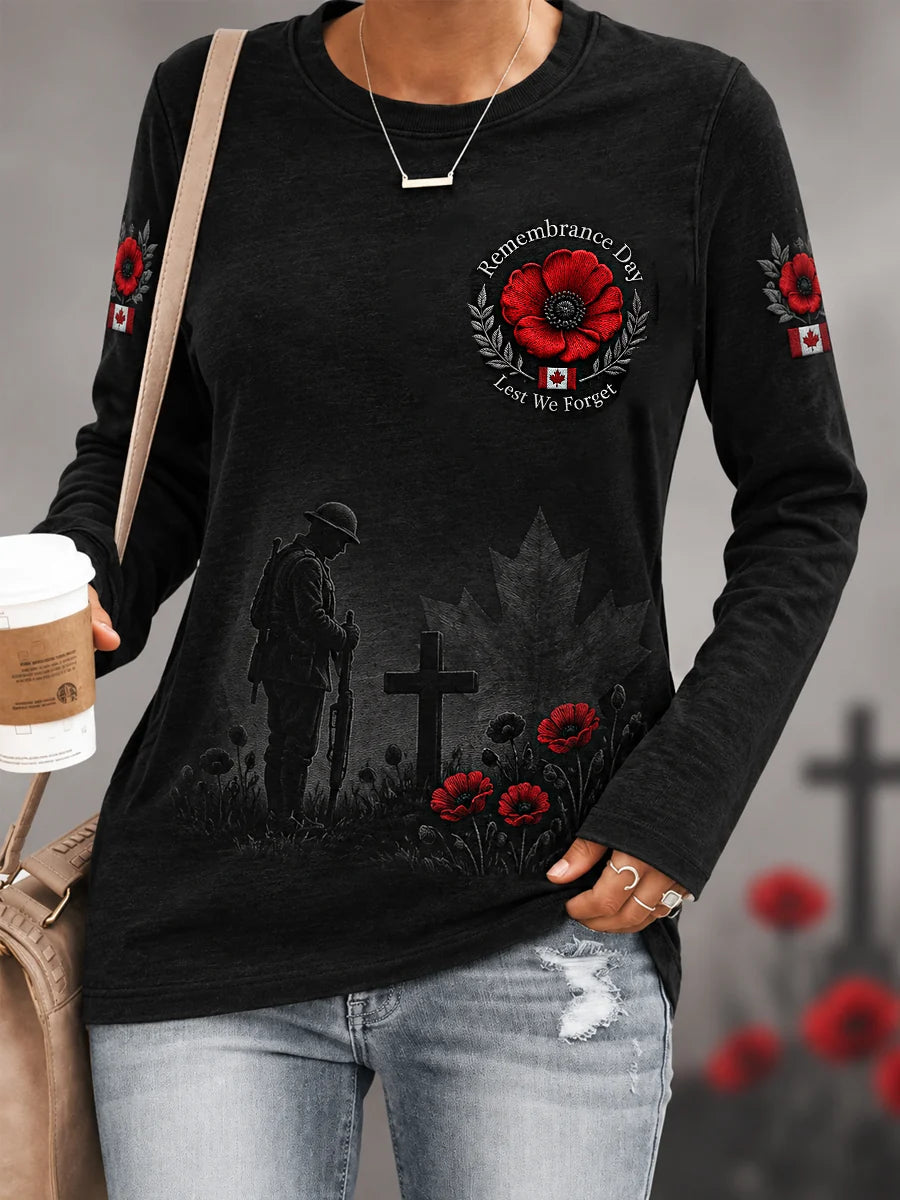 Men's Lest We Forget Canada Remembrance Day Hoodie