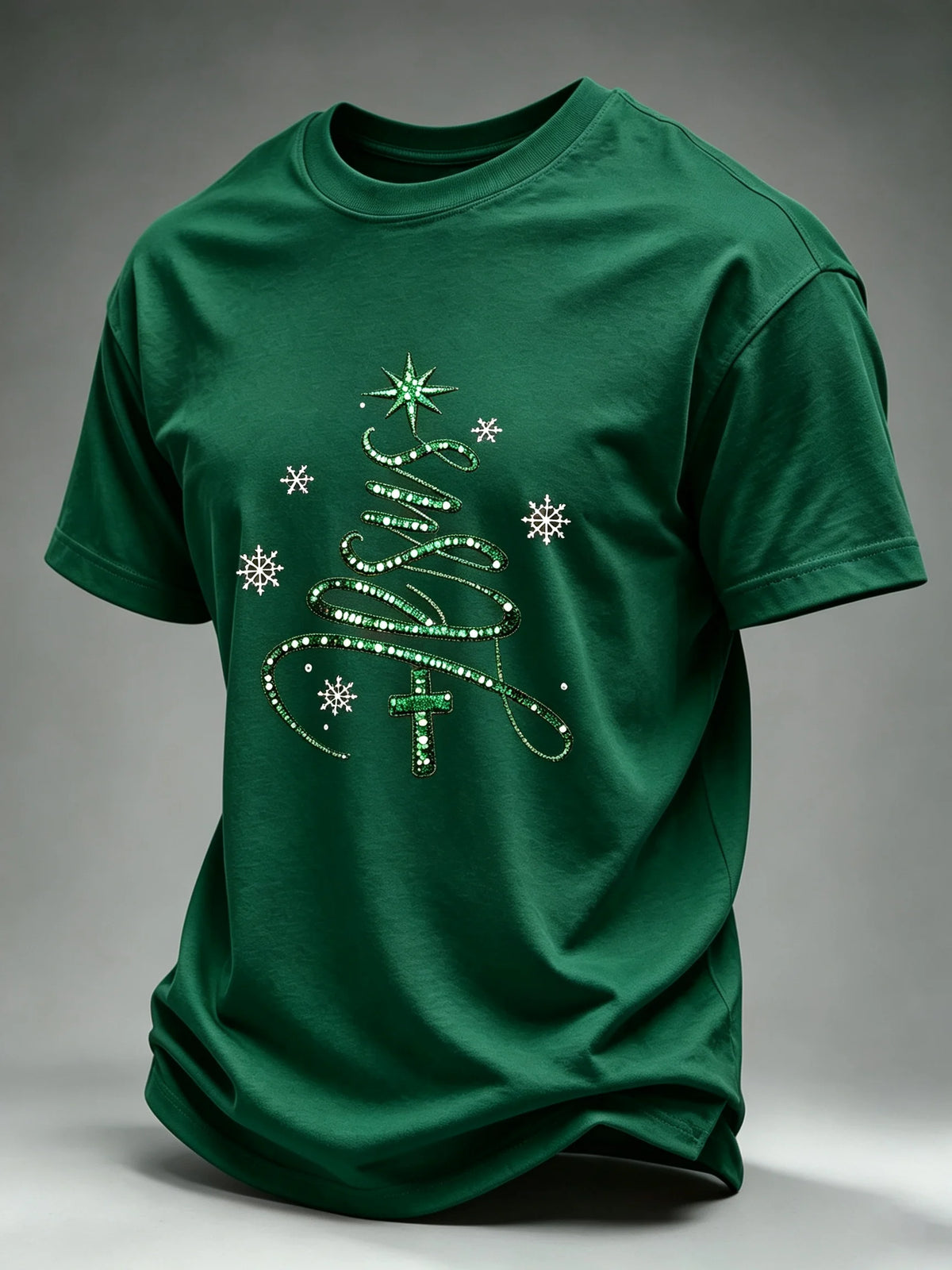 Men's Christmas Printed Short-Sleeve T-Shirt