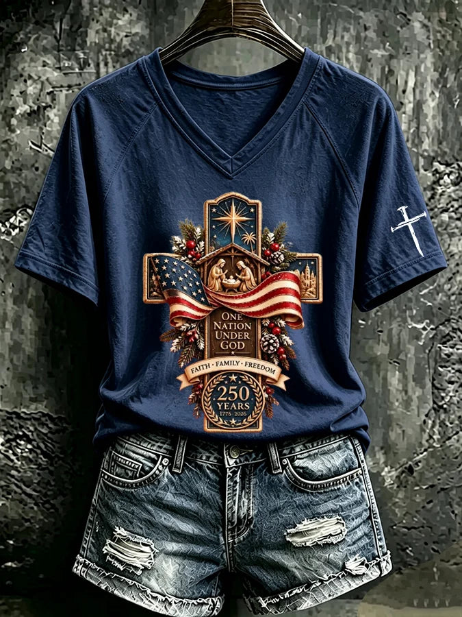 Women's Casual Printed Short-Sleeve T-Shirt