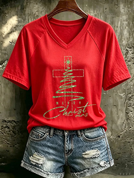 Women's Casual Printed Short-Sleeve T-Shirt