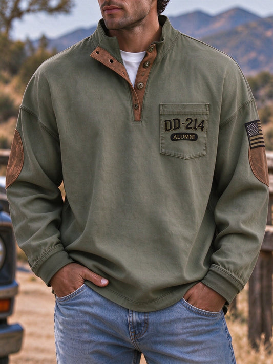 Men's Veteran DD-214 Print Sweatshirt