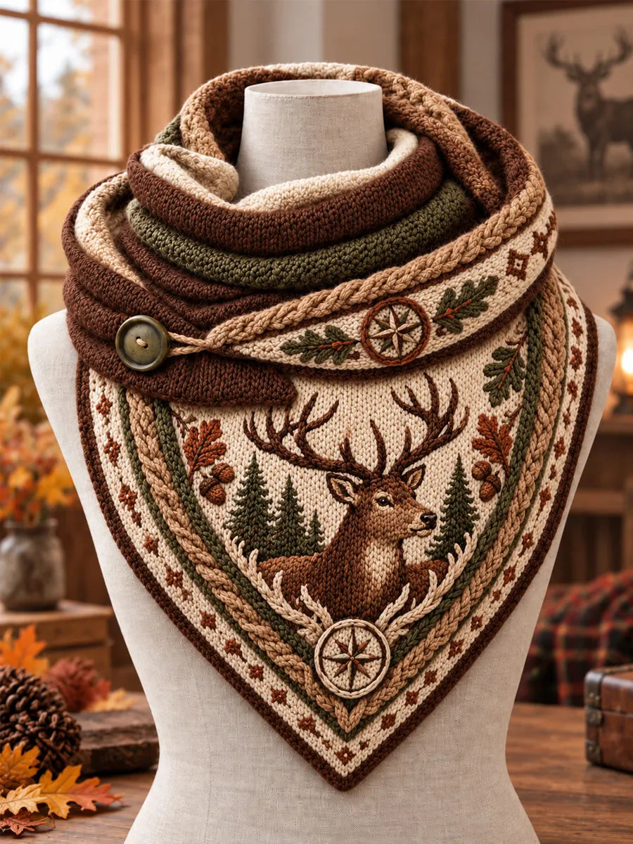 Women's Hunting Culture Triangle Scarf – Versatile Everyday & Holiday Accessory