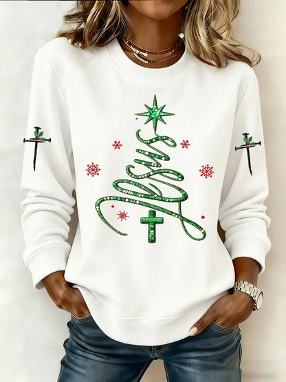 Women's Casual Christmas Jesus Sweatshirt
