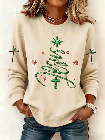 Women's Casual Christmas Jesus Sweatshirt