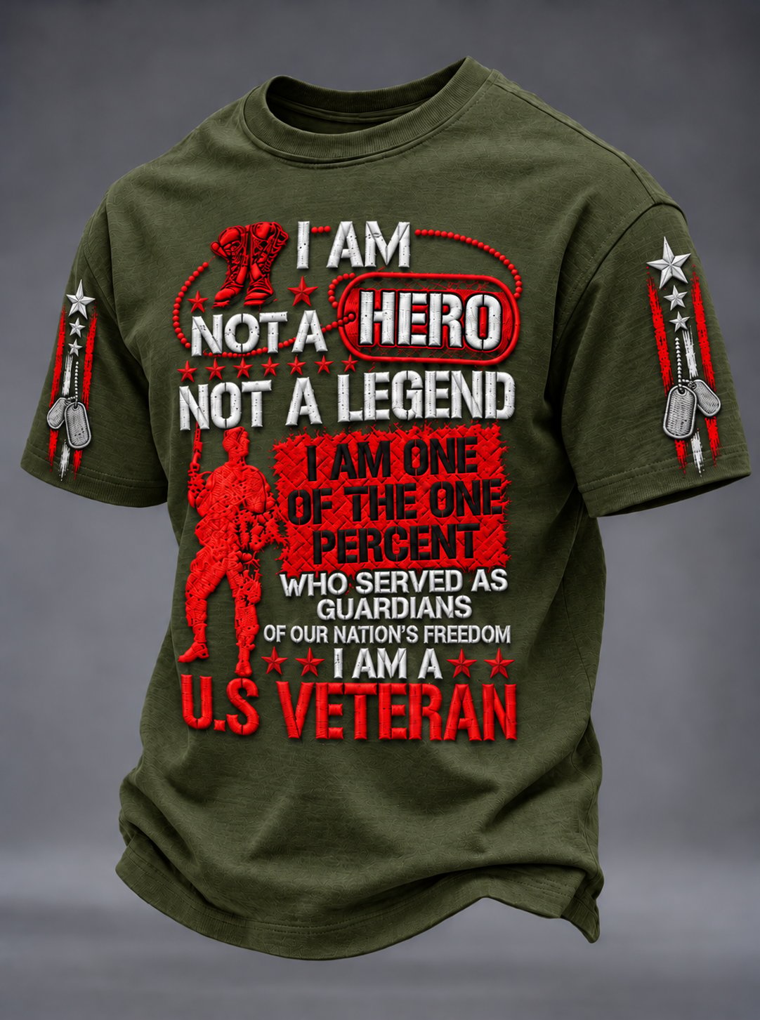 Men's Veterans Day Print Short-Sleeve T-Shirt