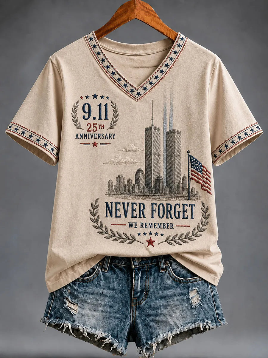 Women's 9.11 Never Forget Short-sleeved T-shirt