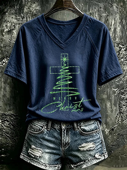 Women's Casual Printed Short-Sleeve T-Shirt