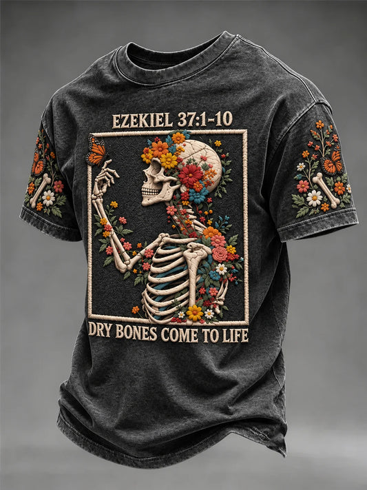 Men's Retro Print Short-Sleeve T-Shirt