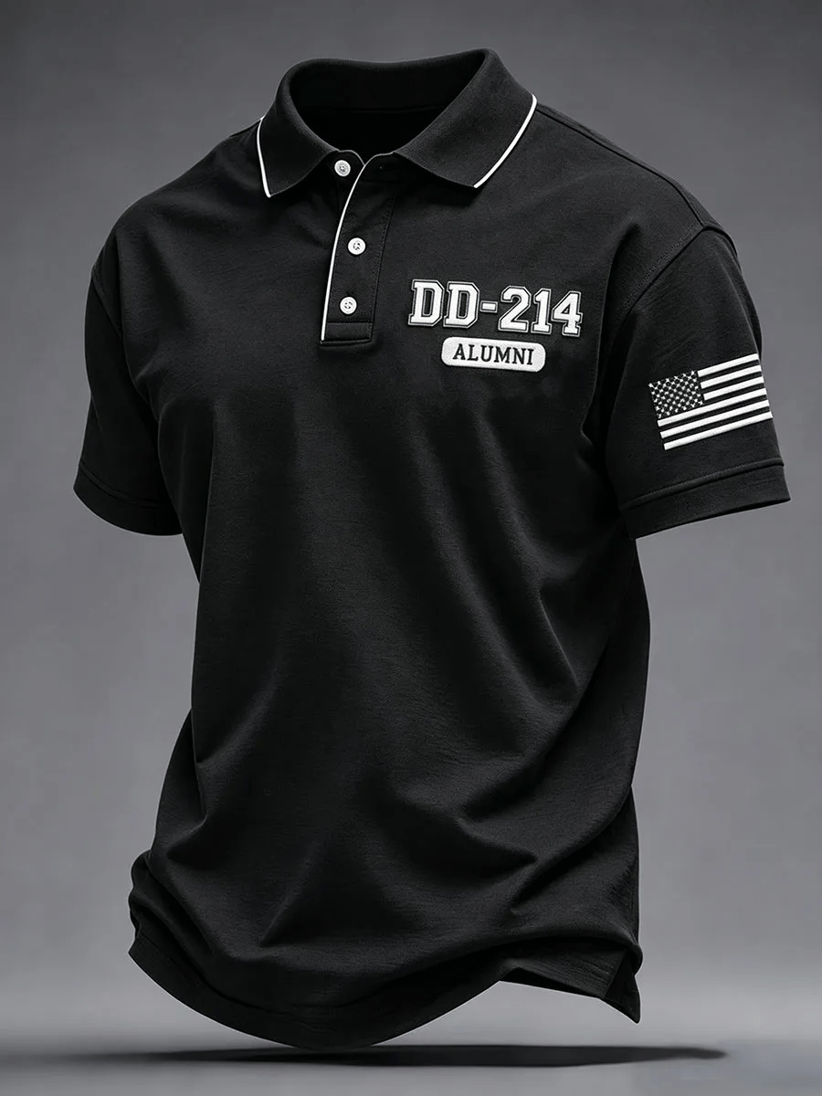 Men's U.S. Veterans Print Polo Shirt