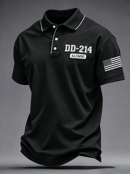 Men's U.S. Veterans Print Polo Shirt