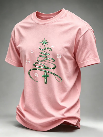 Men's Christmas Printed Short-Sleeve T-Shirt
