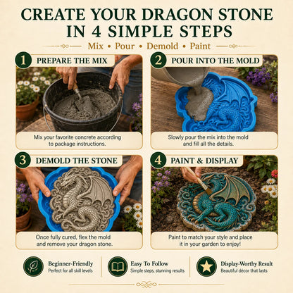 ✨Create Your Own Garden Art - Reusable Mold for Stepping Stones