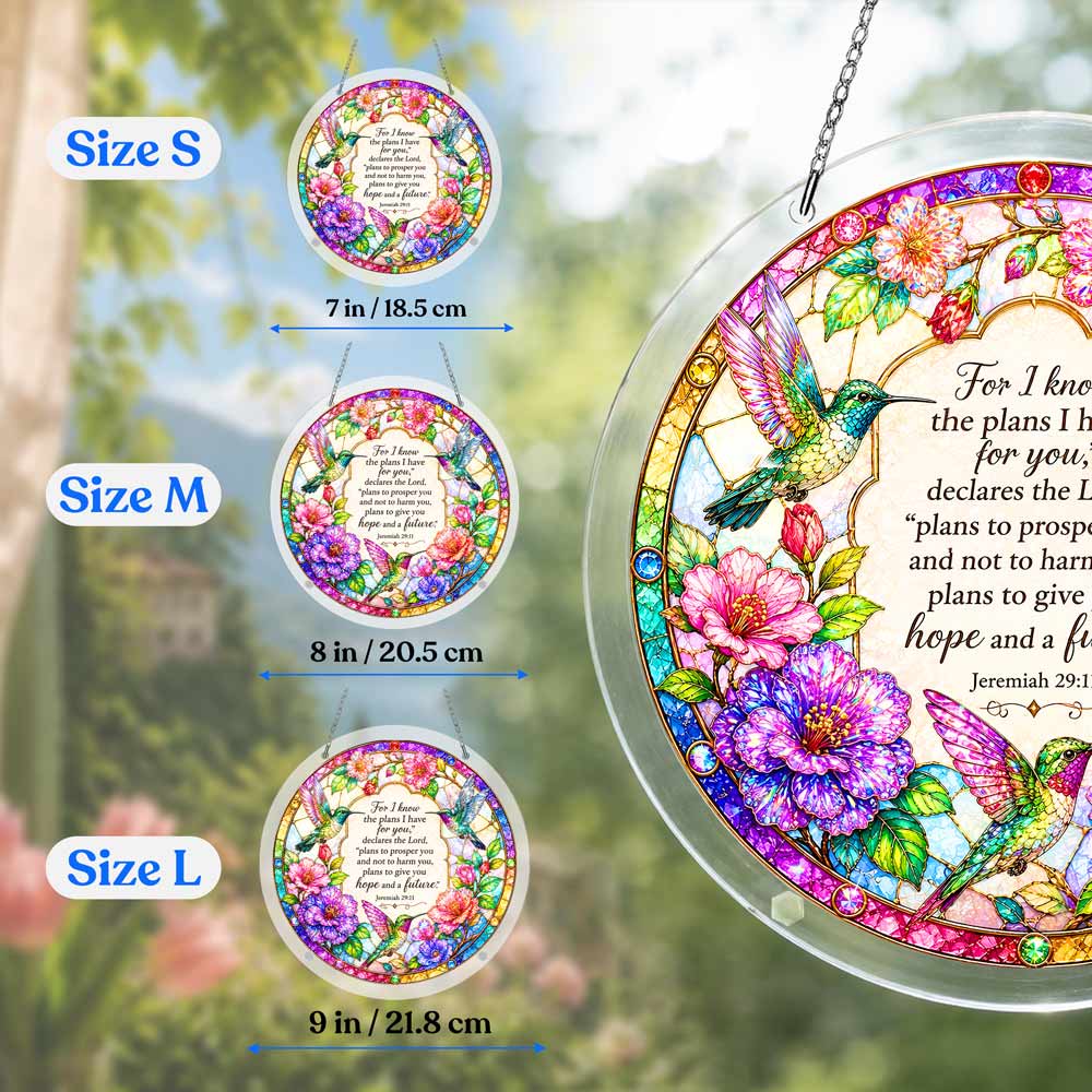 Acrylic Jigsaw Puzzle Suncatcher - Jerimiah 29:11