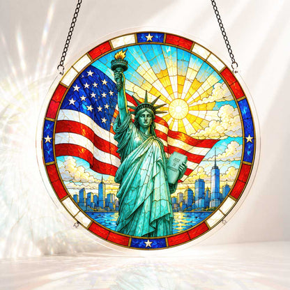 🔥Limited Edition🔥5-Pack 250 Years of Freedom Anniversary -Acrylic Jigsaw Puzzle Suncatcher