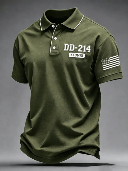 Men's U.S. Veterans Print Polo Shirt