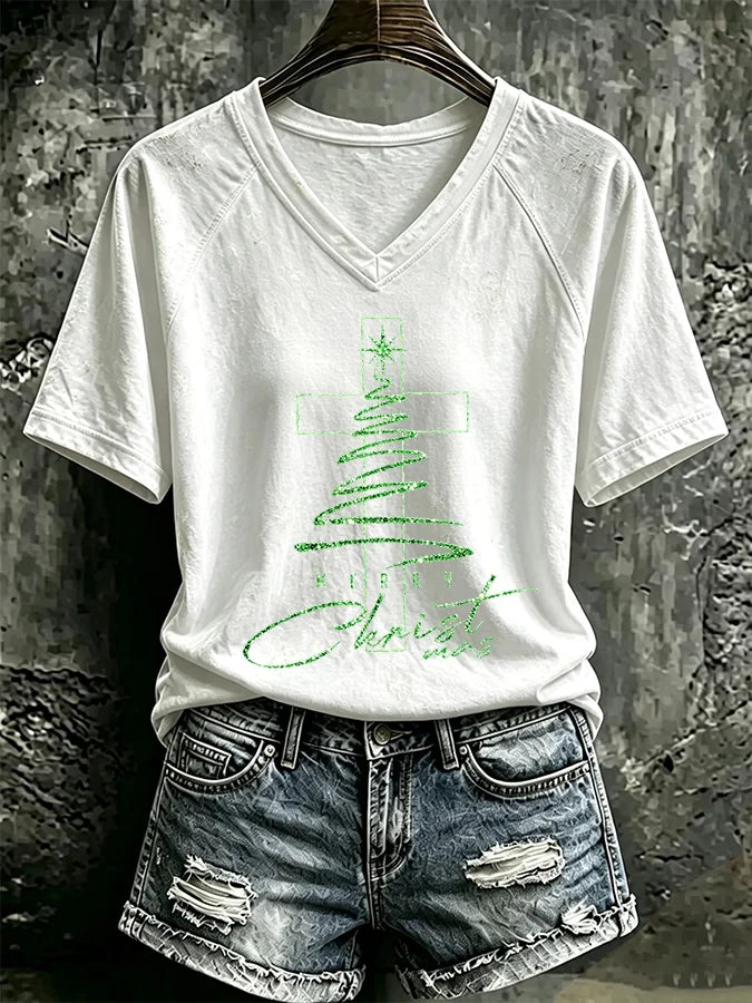 Women's Casual Printed Short-Sleeve T-Shirt