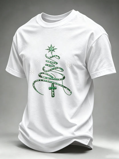 Men's Christmas Printed Short-Sleeve T-Shirt