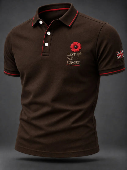 Men's Remembrance Day Print Casual Top