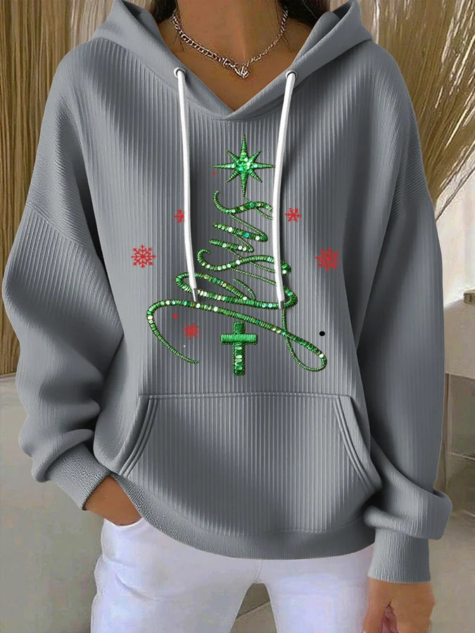 Women's Casual Faith Christmas Hoodie
